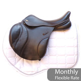 Kent and Masters S-Series Pony jump saddle, Adjustable Gullet, 15.5", Brown (SKU523)