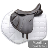 GFS Monarch Pony Jump Saddle S671, Adjustable Gullet - 15" Brown (SKU463)