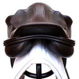 Utopia (Now Discovery) Ares Monoflap Jump Saddle (adjustable), 17.5" Brown (SKU286)