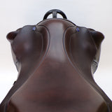 Utopia (Now Discovery) Ares Monoflap Jump Saddle (adjustable), 17.5" Brown (SKU286)