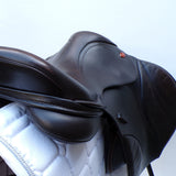 Kent & Masters S-Series Pony Jump Saddle (MPJ) (adjustable), 16.5" Brown (SKU520)