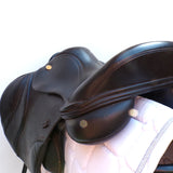 Kent and Masters S-Series Pony jump saddle, Adjustable Gullet, 15.5", Brown (SKU523)
