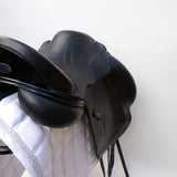 Utopia (Now Discovery) Dressage Saddle (adjustable), 16.5" Black (SKU540)