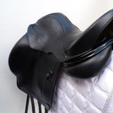 Utopia (Now Discovery) Dressage Saddle (adjustable), 16.5" Black (SKU540)