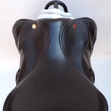 Kent and Masters S-Series Pony jump saddle, Adjustable Gullet, 15.5", Brown (SKU523)