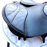 Kent & Masters S-Series Pony Jump Saddle (MPJ) (adjustable), 16.5" Brown (SKU520)
