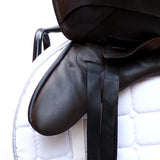 Utopia (Now Discovery) Ares Monoflap Jump Saddle (adjustable), 17.5" Brown (SKU286)