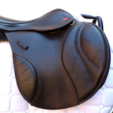 Kent and Masters S-Series Pony jump saddle, Adjustable Gullet, 15.5", Brown (SKU523)