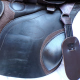 Kent & Masters S-Series Pony Jump Saddle (MPJ) (adjustable), 16.5" Brown (SKU520)
