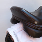 Kent and Masters S-Series Pony jump saddle, Adjustable Gullet, 15.5", Brown (SKU523)