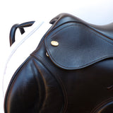 Kent and Masters S-Series Pony jump saddle, Adjustable Gullet, 15.5", Brown (SKU523)