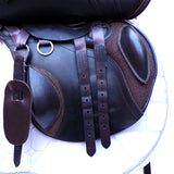 Kent & Masters S-Series Pony Jump Saddle (MPJ) (adjustable), 16.5" Brown (SKU520)