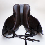 Utopia (Now Discovery) Ares Monoflap Jump Saddle (adjustable), 17.5" Brown (SKU286)