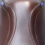 Utopia (Now Discovery) Ares Monoflap Jump Saddle (adjustable), 17.5" Brown (SKU286)