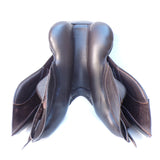 Kent and Masters S-Series Pony jump saddle, Adjustable Gullet, 15.5", Brown (SKU523)