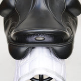 Fairfax Elias Monoflap Dressage Saddle, 17", Adjustable, Black (SKU452)