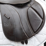 GFS Monarch Pony Jump Saddle S671, Adjustable Gullet - 15" Brown (SKU463)