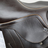 GFS Monarch Pony Jump Saddle S671, Adjustable Gullet - 15" Brown (SKU463)
