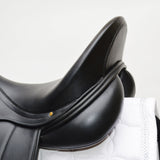 Albion Fabrento Dressage Saddle, 17.5" MW (Adjusta Model) Black (SKU280)