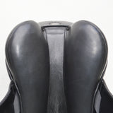 Fairfax Elias Monoflap Dressage Saddle, 17", Adjustable, Black (SKU452)