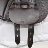 GFS Monarch Pony Jump Saddle S671, Adjustable Gullet - 15" Brown (SKU463)