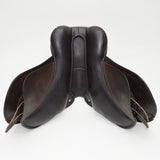 GFS Monarch Pony Jump Saddle S671, Adjustable Gullet - 15" Brown (SKU463)