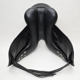 Albion Fabrento Dressage Saddle, 17.5" MW (Adjusta Model) Black (SKU280)