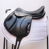 Voltaire Essentials Monoflap Jump saddle, 17" Black, Adjustable (SKU346)