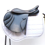 Albion K2 CC (Cob/Connemara) Jump Saddle - 16.5" Wide (Adjusta Model) Black (SKU429)