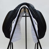 PDS Grande Adjustable Gullet Monoflap Dressage Saddle -17.5" Black (SKU134)