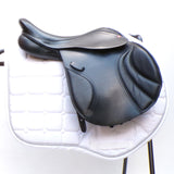 Albion K2 CC (Cob/Connemara) Jump Saddle - 16.5" Wide (Adjusta Model) Black (SKU429)
