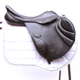 Albion Legend K2 Jump saddle - 17.5" Medium Wide (Adjusta Model), Black (SKU533)