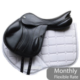 Fairfax Andrew Hoy Monoflap XC Saddle, Adjustable, 17", Black (SKU409)