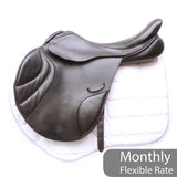 Albion Legend K2 Jump saddle - 17.5" Medium Wide (Adjusta Model), Black (SKU533)