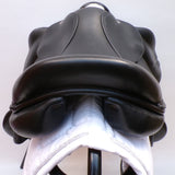 Voltaire Essentials Monoflap Jump saddle, 17" Black, Adjustable (SKU346)