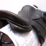 Voltaire Essentials Monoflap Jump saddle, 17" Black, Adjustable (SKU346)