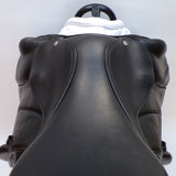 Voltaire Essentials Monoflap Jump saddle, 17" Black, Adjustable (SKU346)