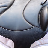 Voltaire Essentials Monoflap Jump saddle, 17" Black, Adjustable (SKU346)