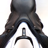 Voltaire Essentials Monoflap Jump saddle, 17" Black, Adjustable (SKU346)