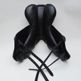 Fairfax Andrew Hoy Monoflap XC Saddle, Adjustable, 17", Black (SKU409)