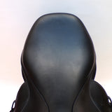 Voltaire Essentials Monoflap Jump saddle, 17" Black, Adjustable (SKU346)