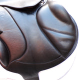 Voltaire Essentials Monoflap Jump saddle, 17" Black, Adjustable (SKU346)