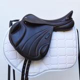 Premier Equine Deauville Leather monoflap Saddle, Adjustable, 17.5" Brown (SKU364)
