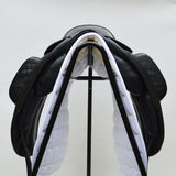 Fairfax Gareth Monoflap Dressage Saddle, 16.5", Adjustable, Black (SKU453)