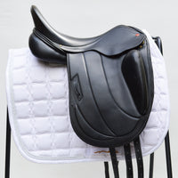 Albion Fabrento Dressage Saddle, 17.5" MW (Adjusta Model) Black (SKU280) _ BUY IT NOW
