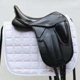Fairfax Gareth Monoflap Dressage Saddle, 16.5", Adjustable, Black (SKU453)