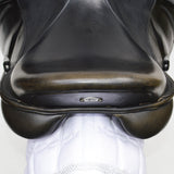 Fairfax Gareth Monoflap Dressage Saddle, 16.5", Adjustable, Black (SKU453)