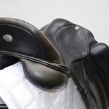 Fairfax Gareth Monoflap Dressage Saddle, 16.5", Adjustable, Black (SKU453)