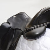 Fairfax Gareth Monoflap Dressage Saddle, 16.5", Adjustable, Black (SKU453)