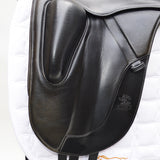 Fairfax Gareth Monoflap Dressage Saddle, 16.5", Adjustable, Black (SKU453)